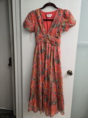 Anthropologie Katarina Front Button Down Dress Size 4